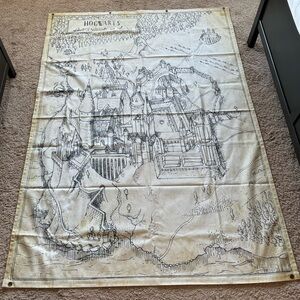 NWOT Pottery Barn Hogwarts Map Canvas Art